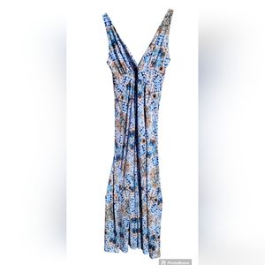 Veronicam Tye Dye Print Maxi Dress, Size Medium